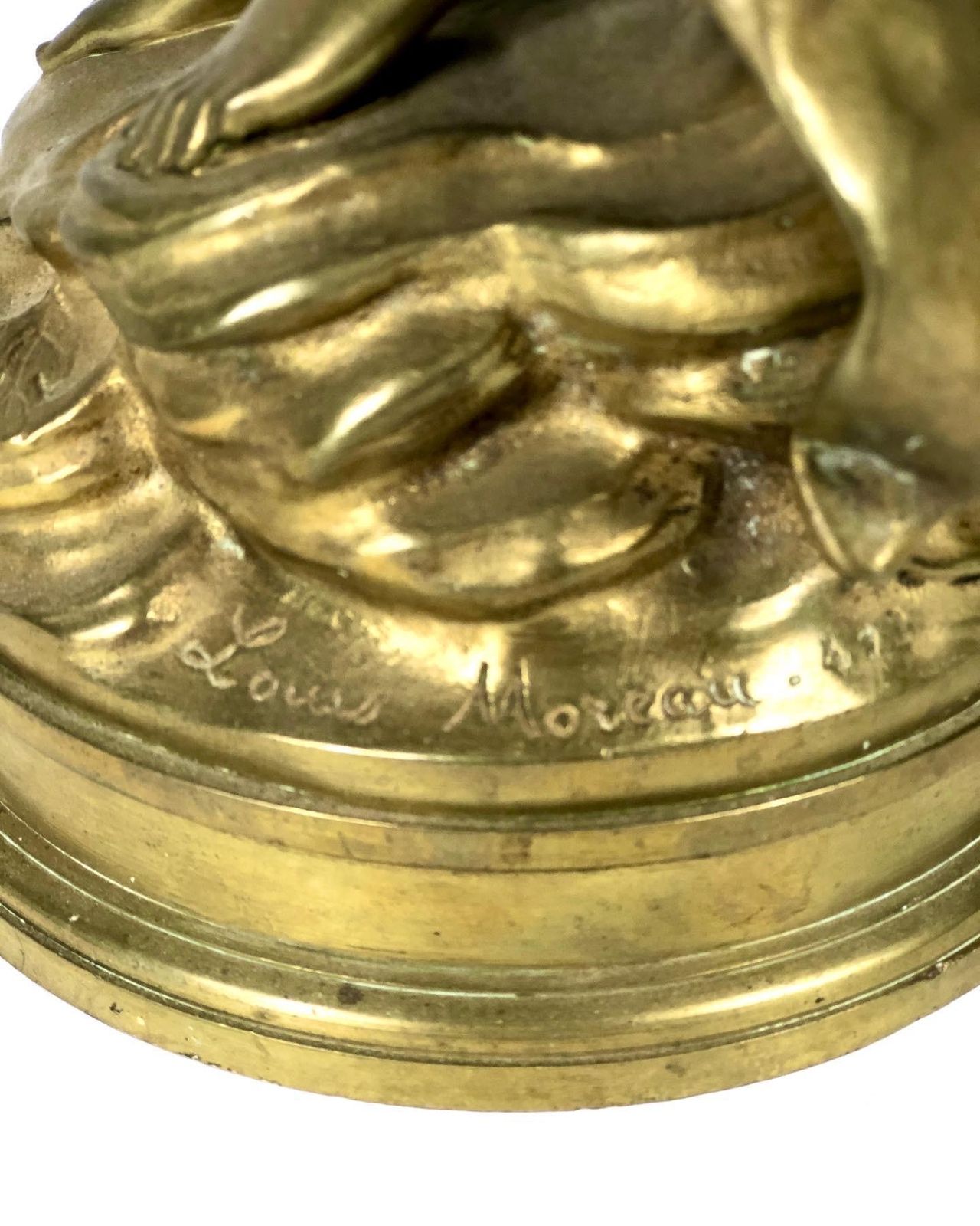 French Gilt Bronze By Auguste Moreau “Nuit D’été” photo vinterior