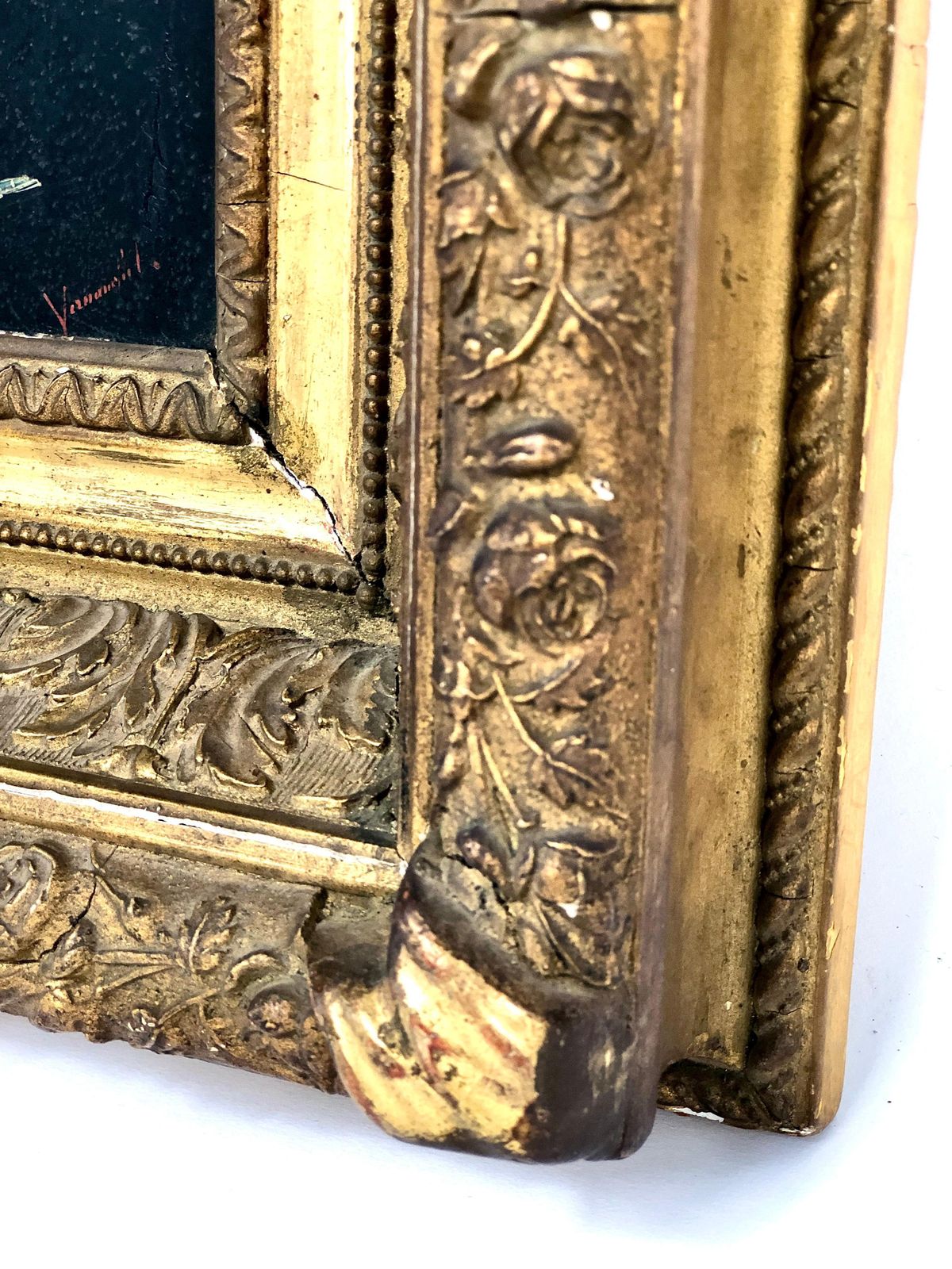 Oil On Canvas, French Portrait From A Dignitary Gentleman photo for sale