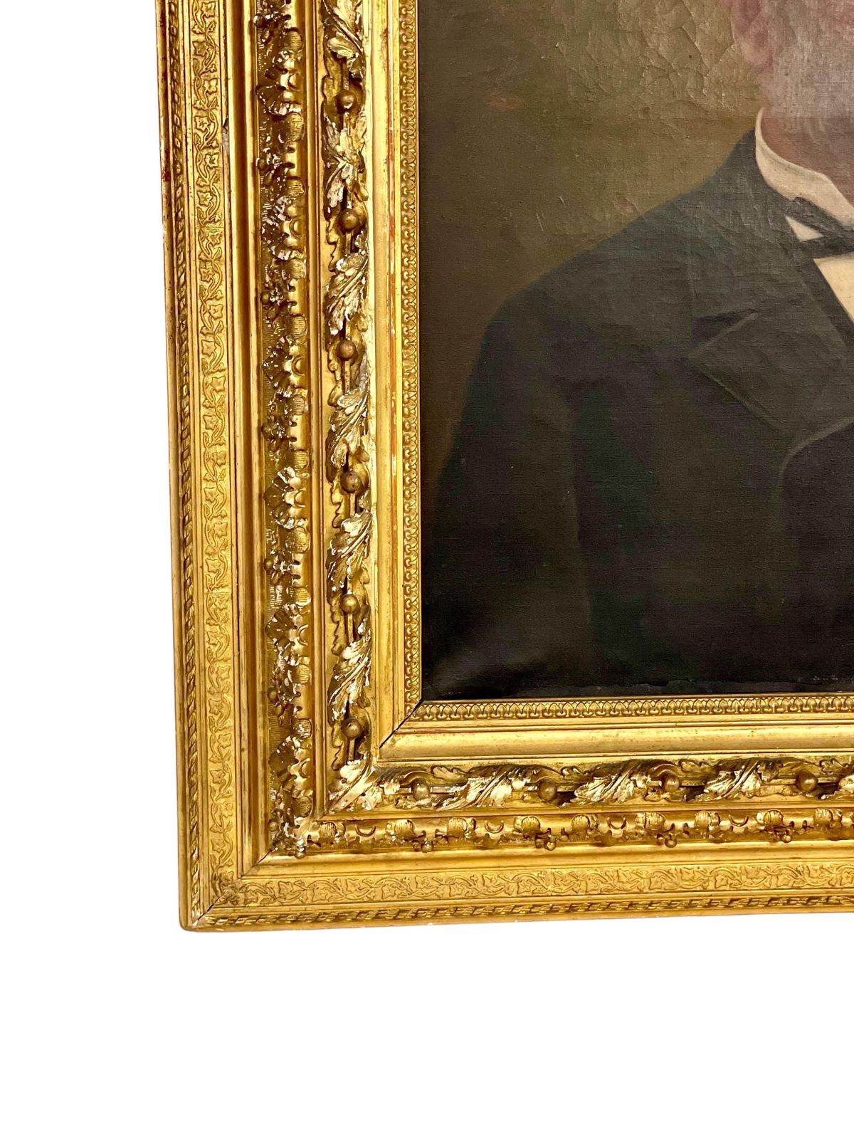 Large Oil On Canvas "Officier Des Ordres Des Palmes Académiques" photo for sale