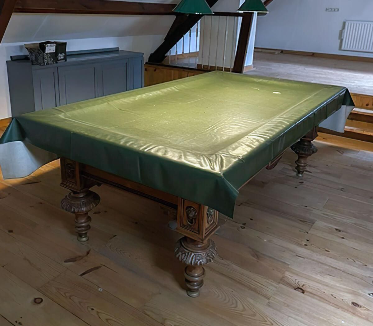 Dutch Billiard Table With Heating And Accessories, 20th Century photo for sale