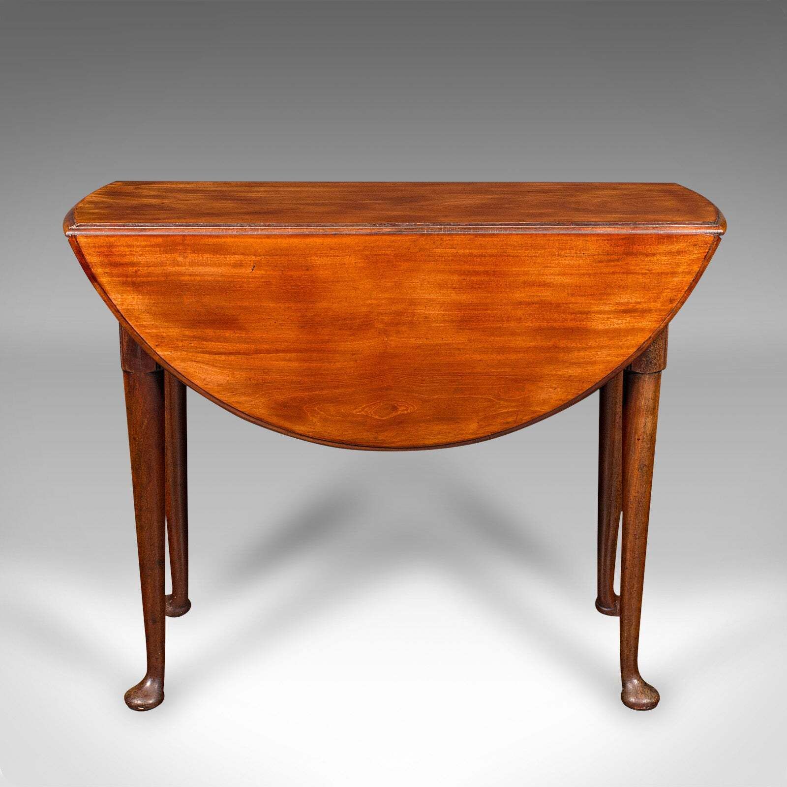 Antique 4 Seat Drop Leaf Supper Table, English, Extending, Gate Leg, Georgian photo Furniture