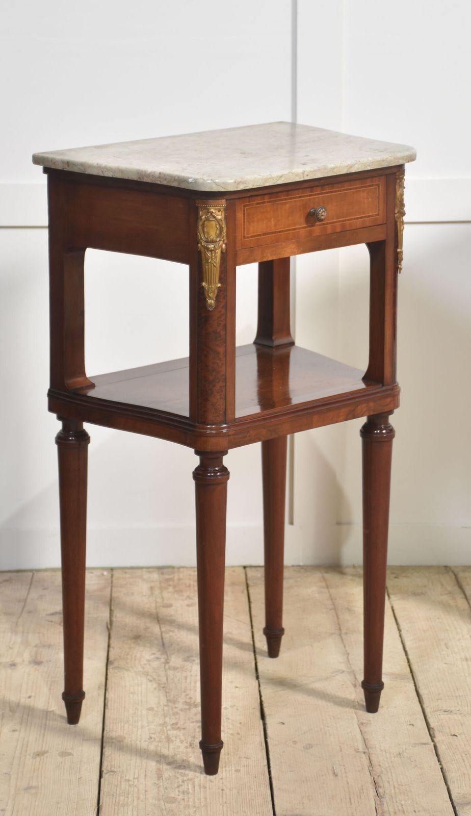 photo for sale Pair Of Gilt Metal Mounted Bedside Cabinets