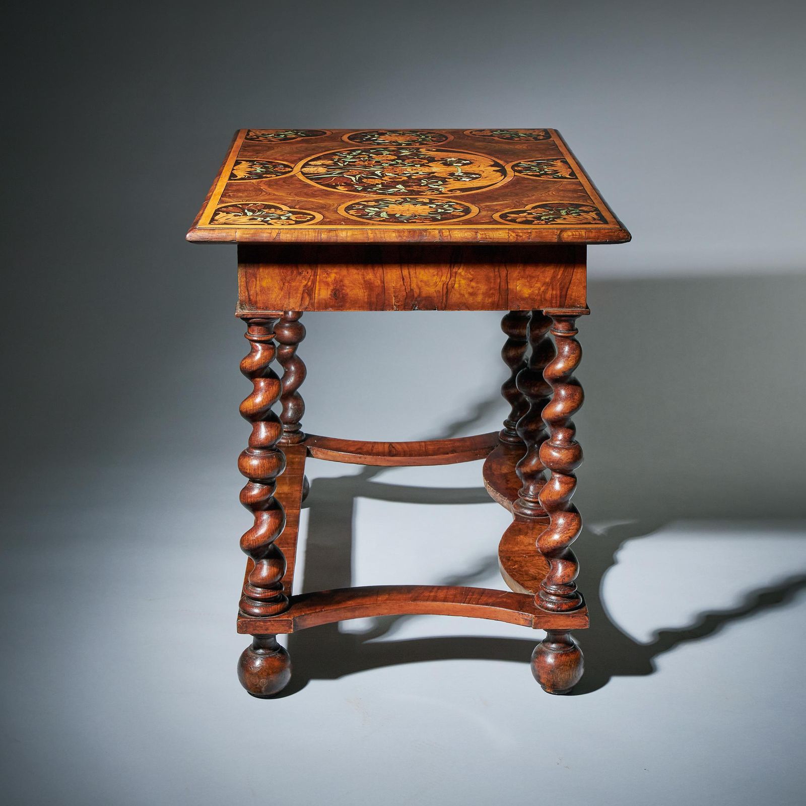 Highly Important 17th Century Charles II Floral Marquetry Table By Gerrit Jensen photo Furniture