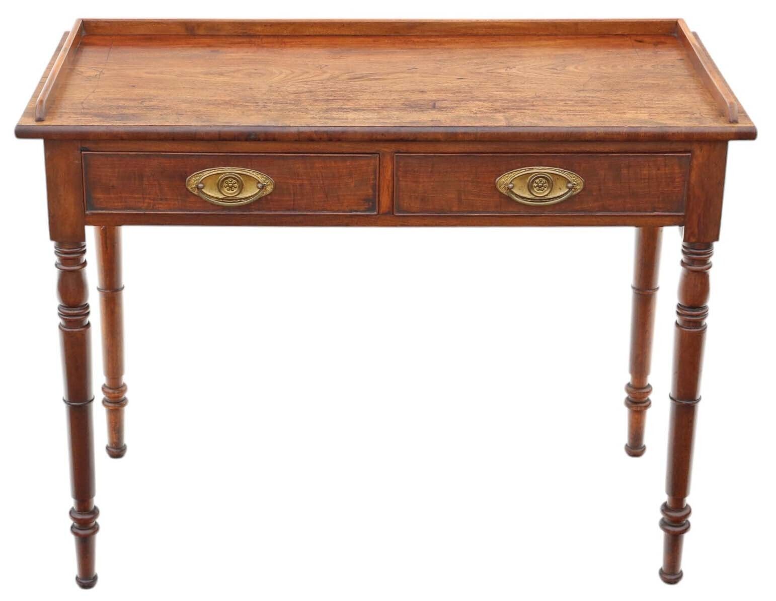 Antique 19th Century Fine Quality Mahogany Writing Desk / Dressing Table photo Furniture