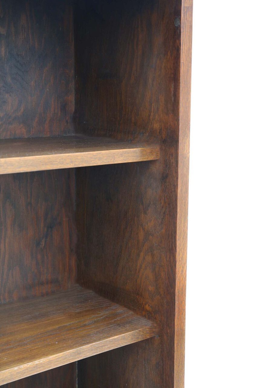 Large Antique C.1925 Oak Bookcase – High Quality Shop Display Cabinet photo Furniture