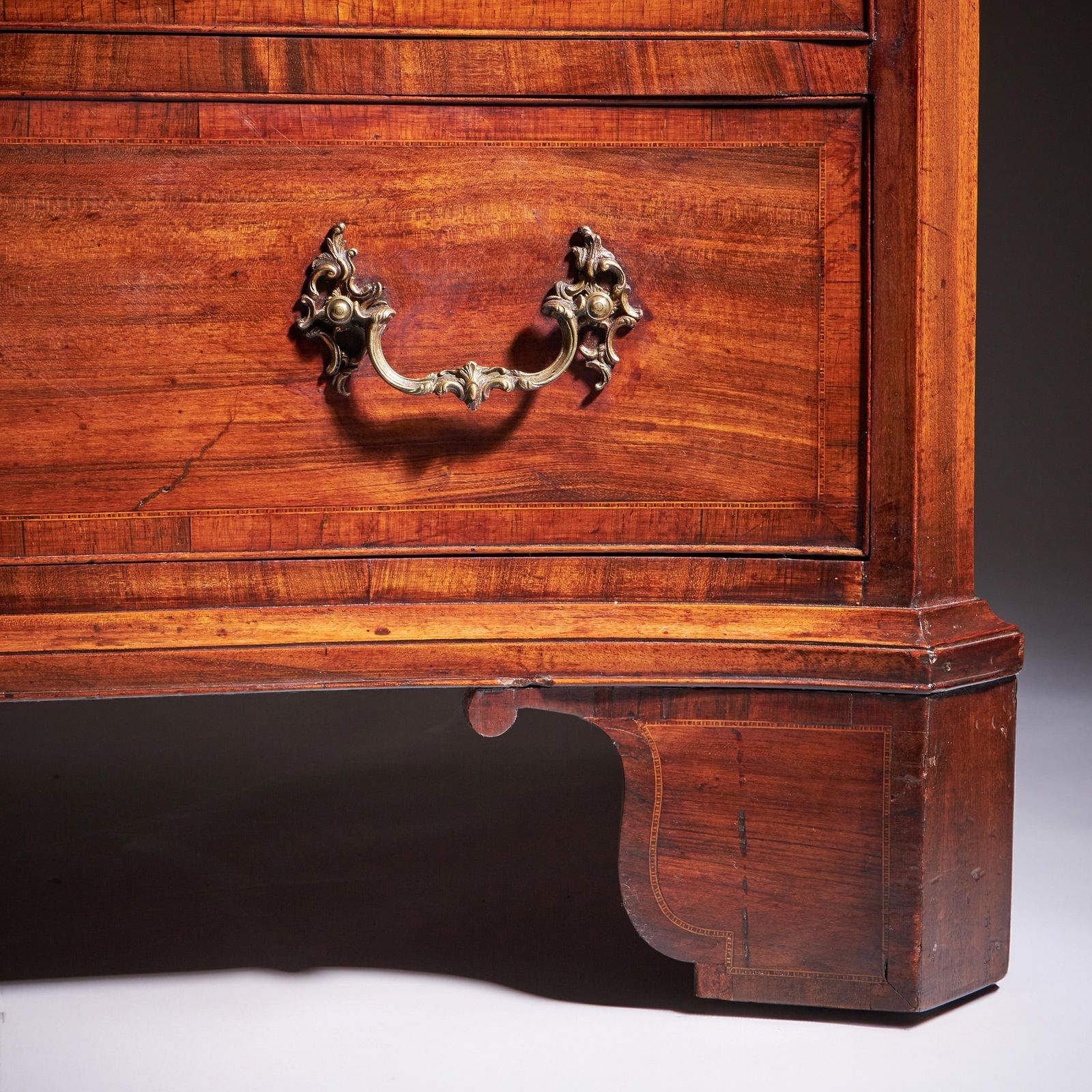 Important 18th Century Goncalo Alves Serpentine Chest Signed J N Teague 1779 photo buy