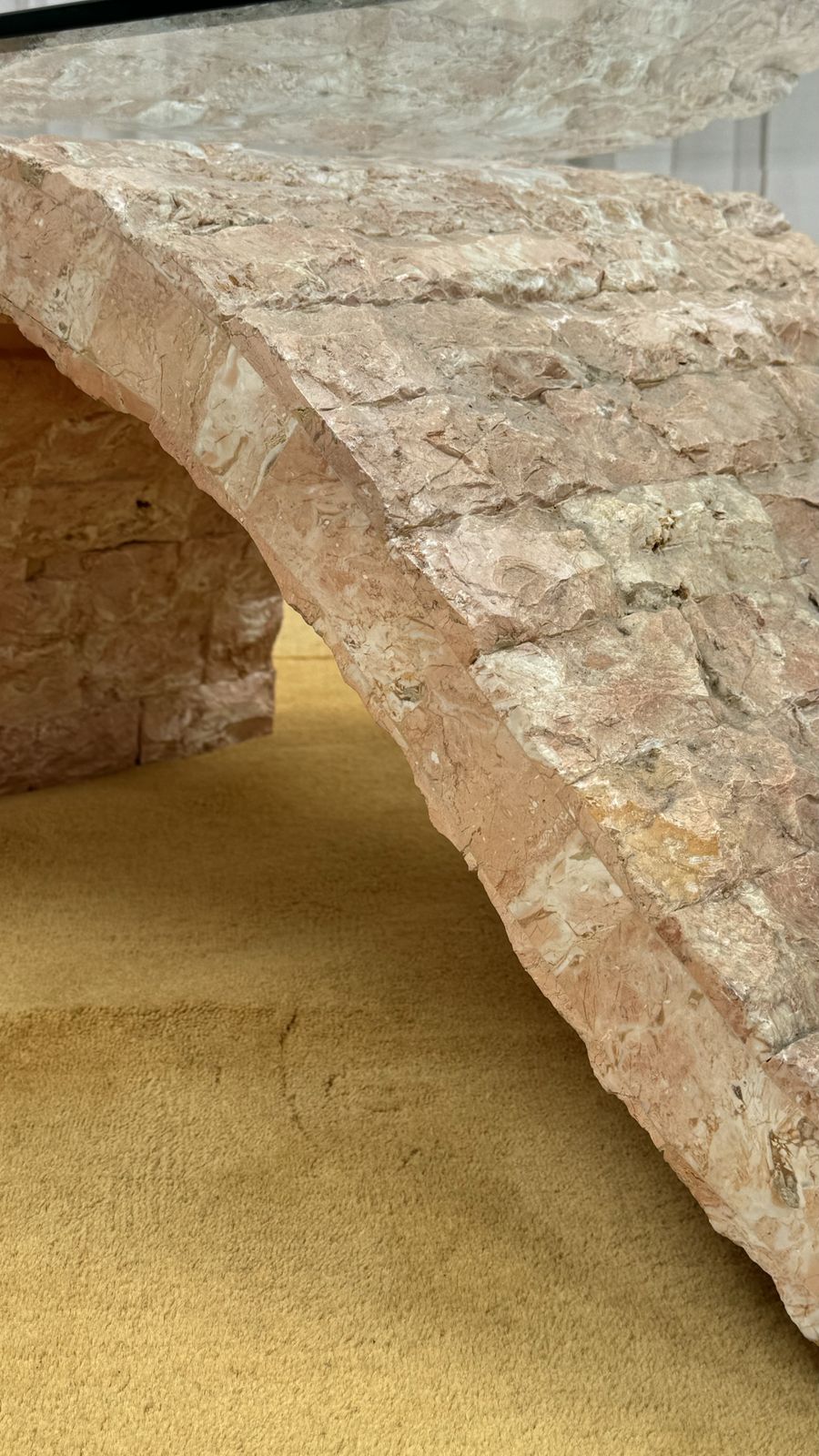 photo vinterior Fabulous Mactan Stone Coffee Table By Magnussen Ponte, 1980's. Italy.