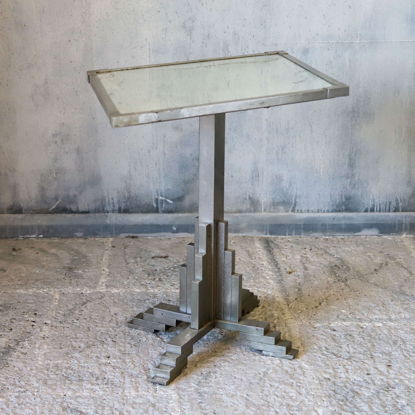 Stylish & Decorative Mid Century Diamond/Lozenge Shaped Art Deco Style Side Table photo vintage