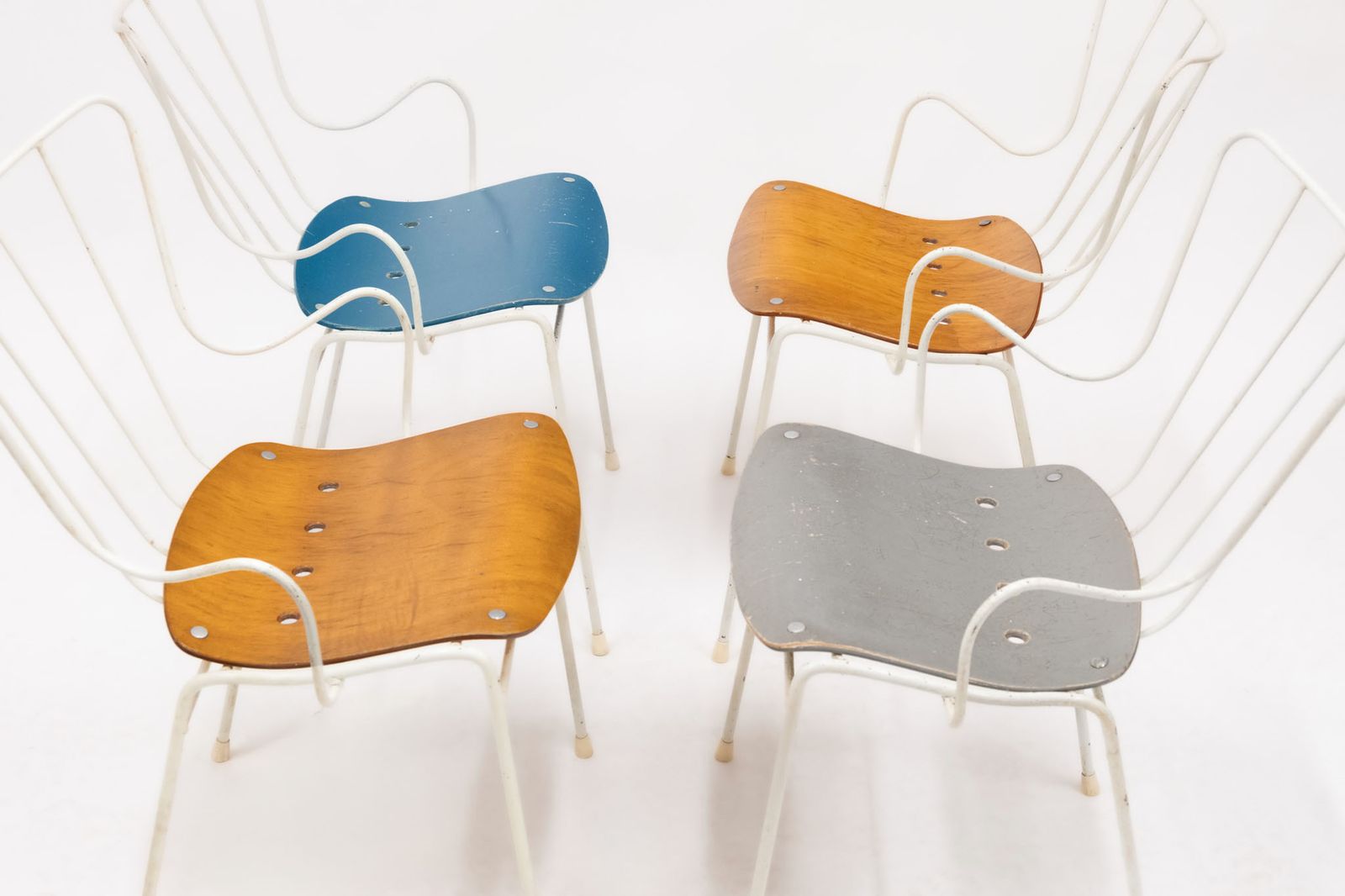 Set Of Four Mid Century Ernest Race Antelope Chairs photo buy