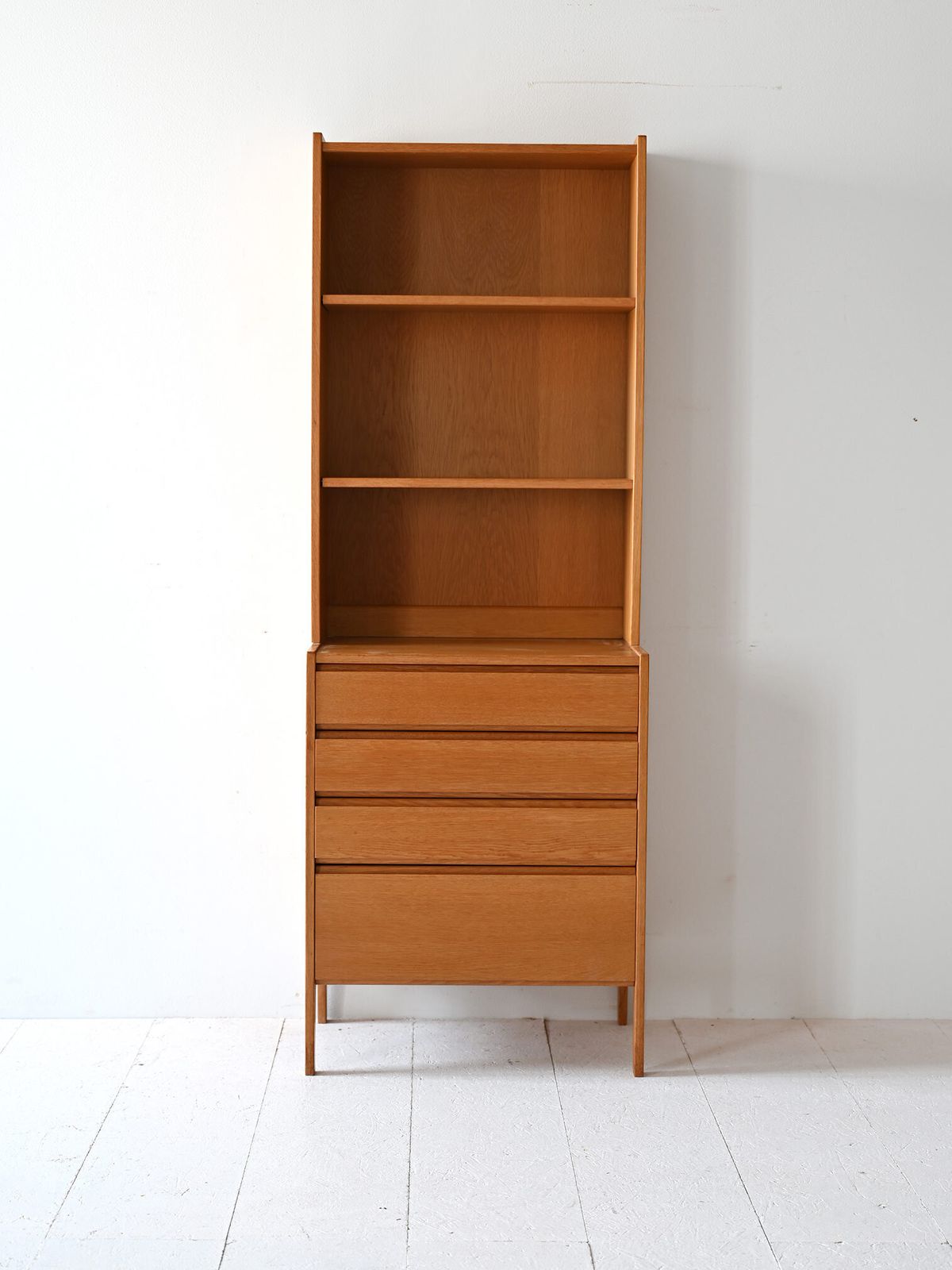 Scandinavian Oak Bookcase, 1960s photo furniture