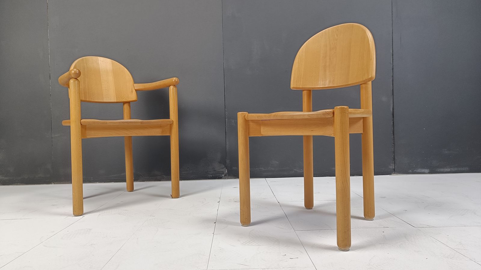 Rainer Daumiller Pine Wood Dining Chairs For Hirtshals Savvaerk Set Of 6, 1980s photo vintage
