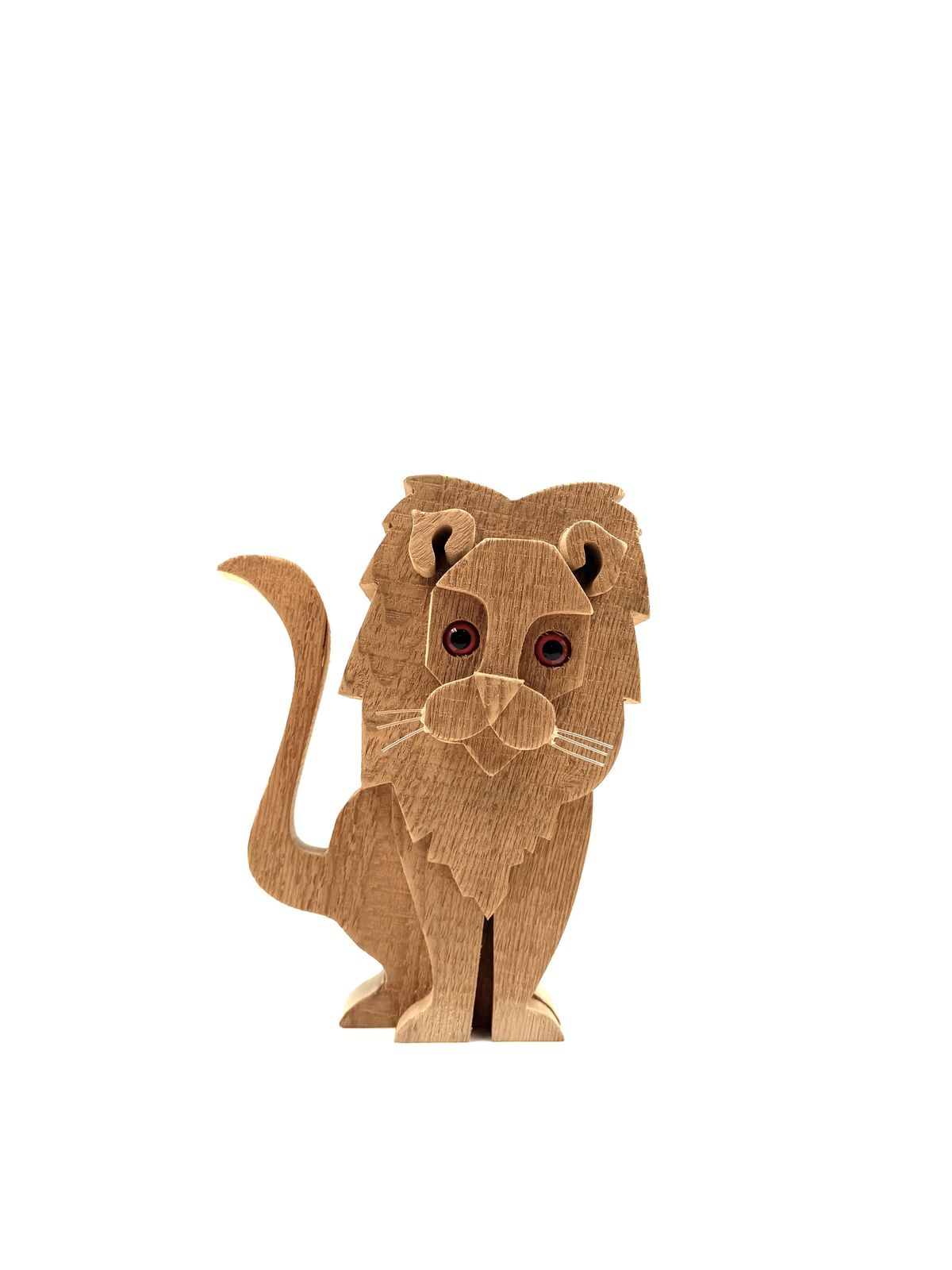 Bottega Michelangeli, Lion Wood Sculpture, Orvieto Italy 1970s photo 300.0