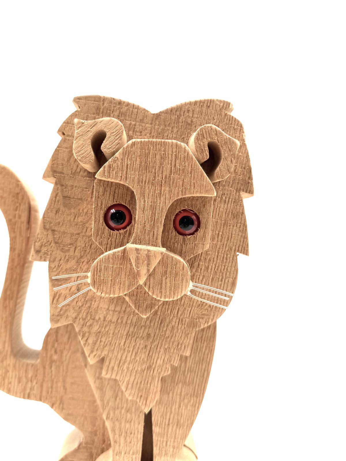 photo buy Bottega Michelangeli, Lion Wood Sculpture, Orvieto Italy 1970s