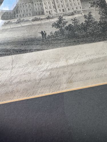 Sir J Wyatville R Sears West View Of Chatsworth The Palace Derbyshire Cavendish photo 95.0