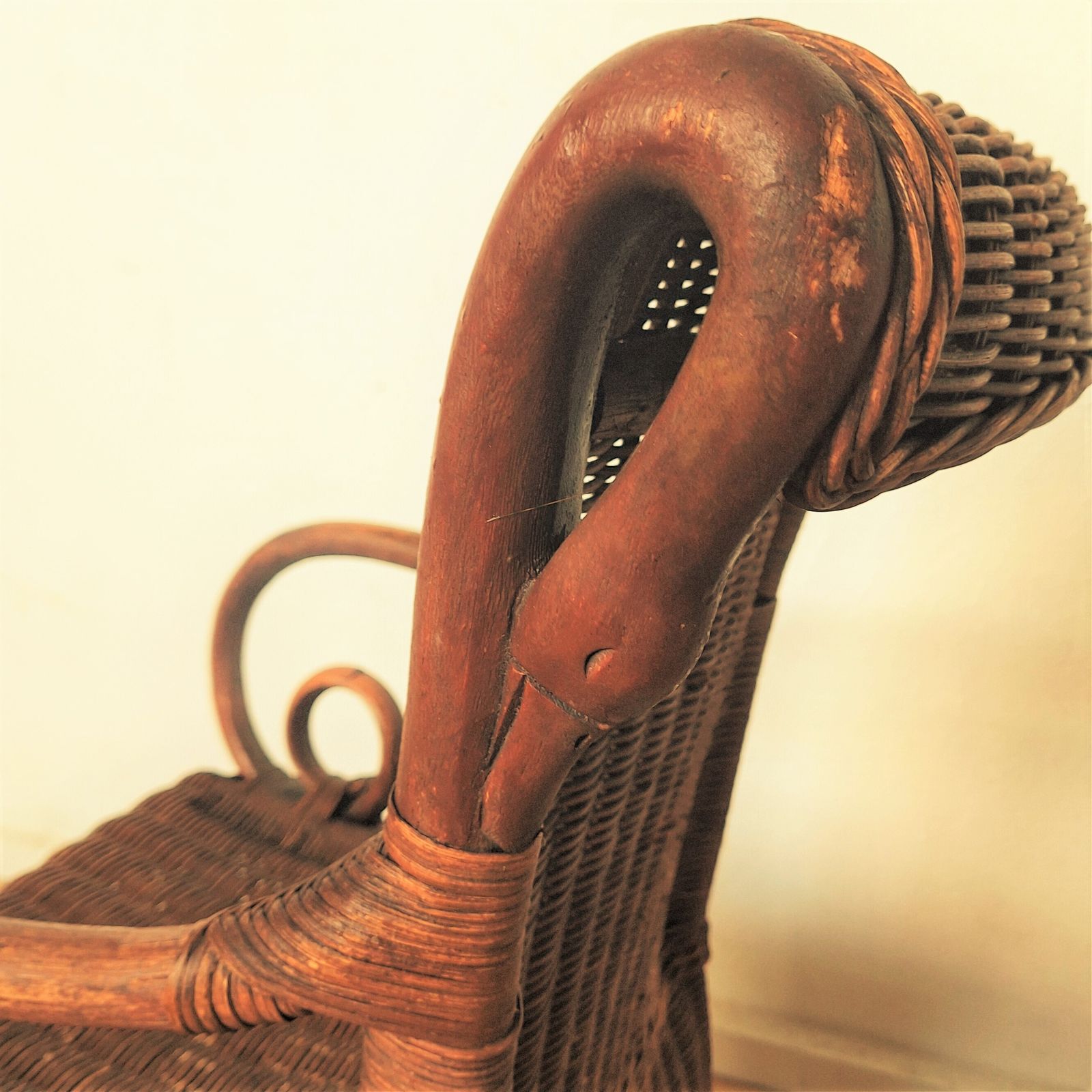 photo furniture Art Nouveau Armchair In Rattan & Bamboo, 1900s