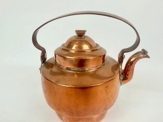 Swedish Copper Teapot, 1890s photo for sale