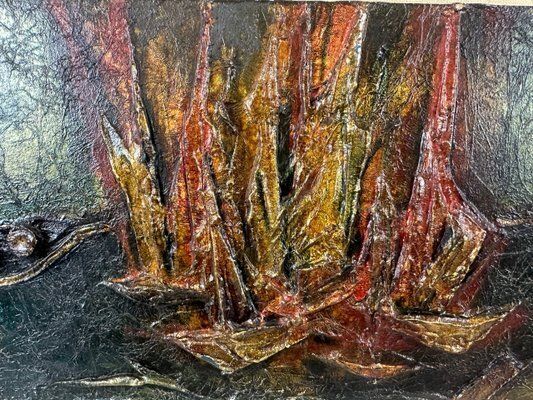 Expressionist Composition, 1969, Mixed Media photo Art