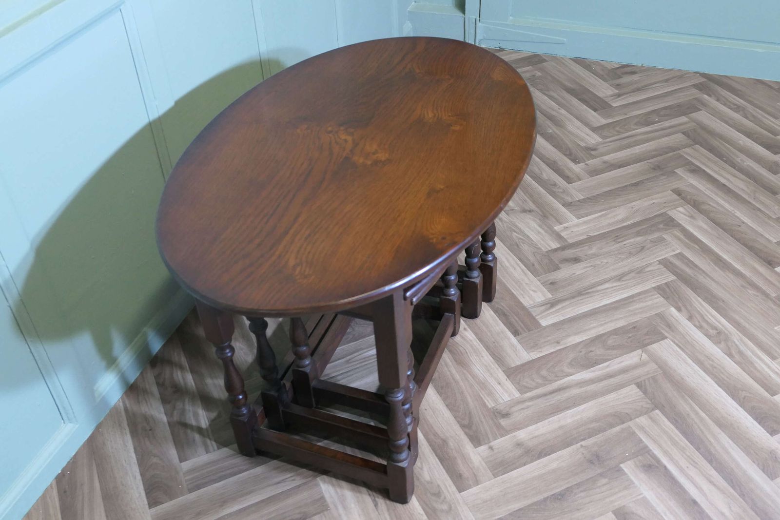 Oval Nest Of Tables In Oak By Old Charm photo Furniture
