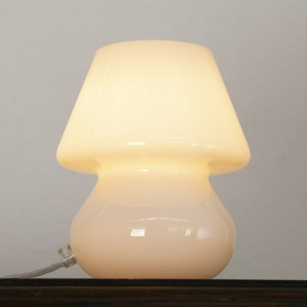 photo for sale Italian Murano Glass Mushroom Lamps, 1990s, Set Of 2