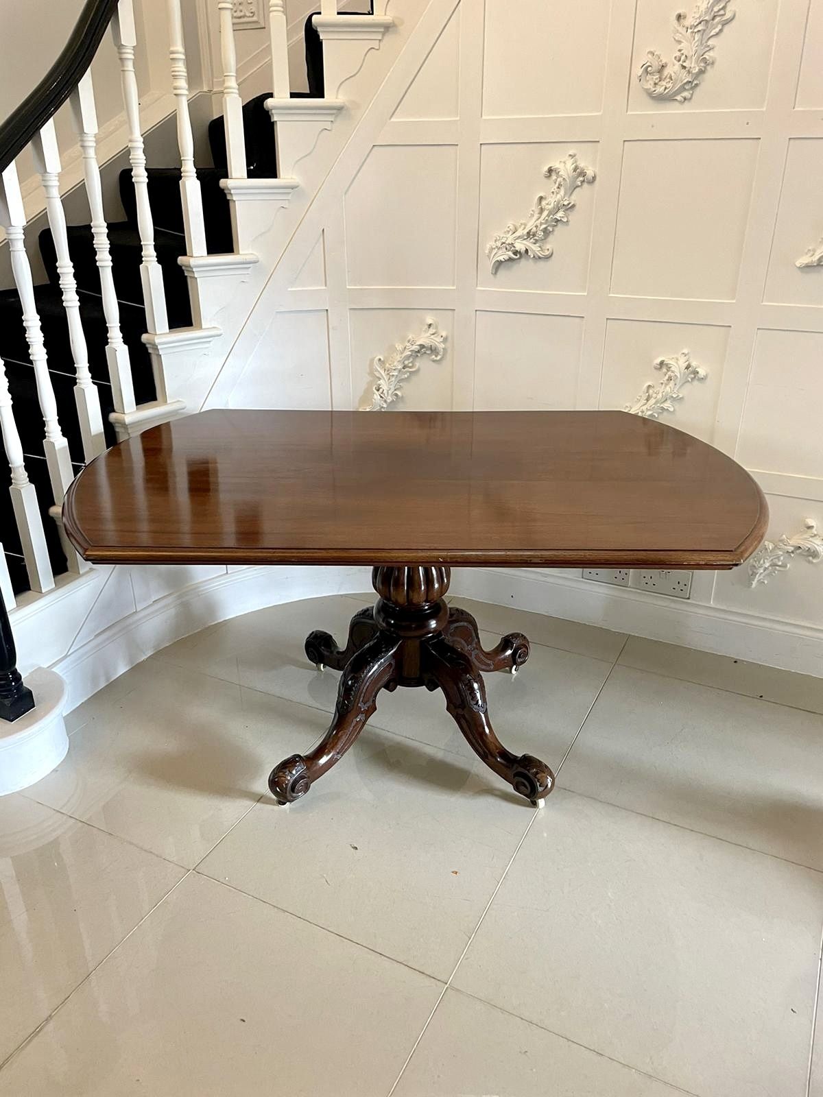 Antique 19th Century Quality Mahogany Dining Table photo Furniture