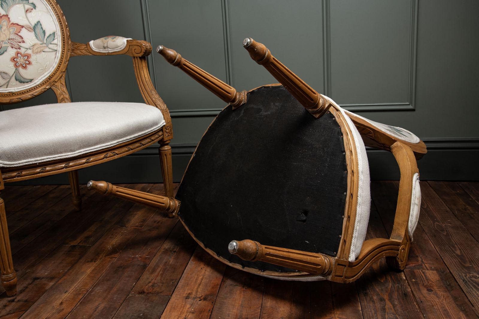 Pair Of C. 1950s French Style Open Armchairs photo 1125.0