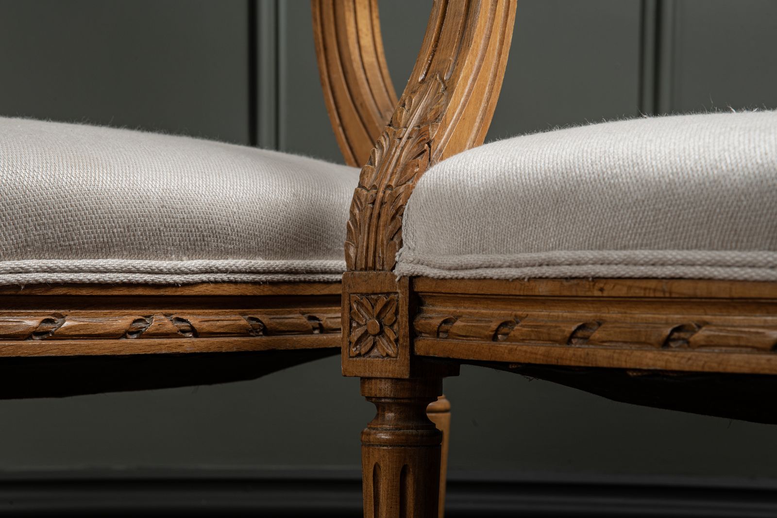 photo for sale Pair Of C. 1950s French Style Open Armchairs