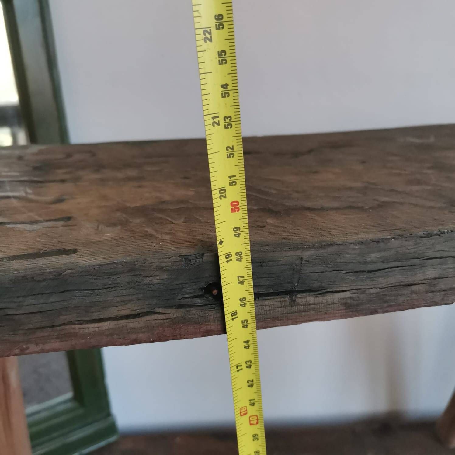 Vintage Rustic Antique Parlour Table – Handmade Hardwood Display Bench From Oak Barrel, Unique Farmhouse Charm & Timeless Craftsmanship photo buy