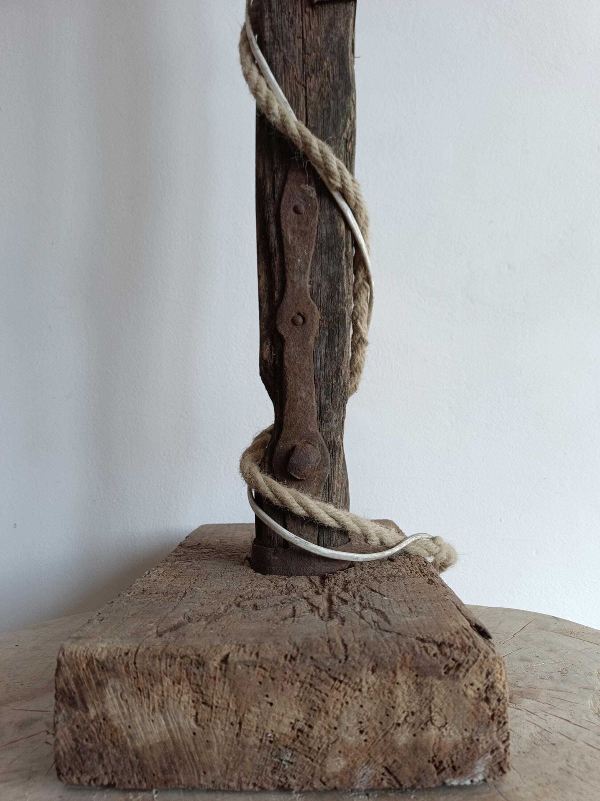 Lamp Wooden Natural Country Home, Shabby, Rustic, Vintage Lighting, Light, Centerpiece, Wood Home Decor, Reading Lamp, Rustic Decoration photo vinterior