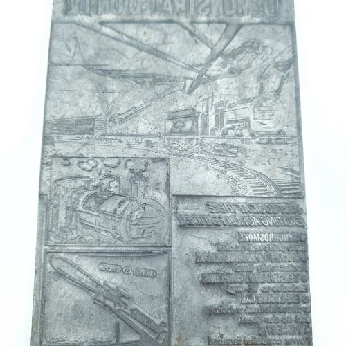 Tri Ang Railways The Conqueror Rs 65 Metal Block Newspaper Advert Printing Rare photo Kunst