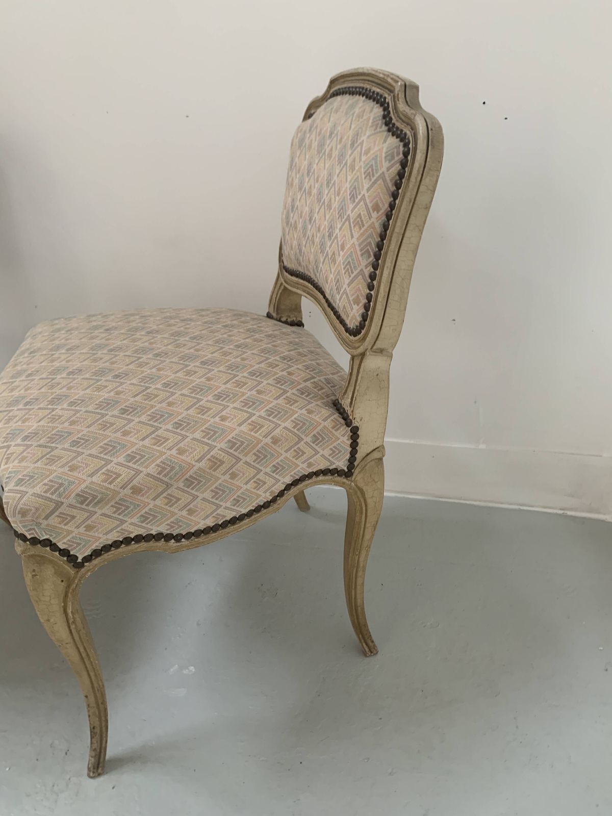 Pair Of Louis XV Style Lounge Chairs / 20th Century photo for sale