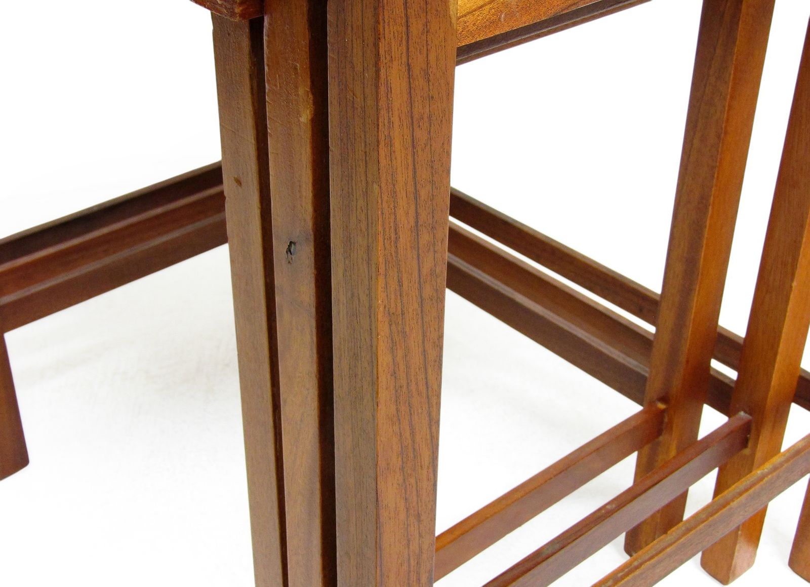 photo furniture Set Of 3 1960s Teak Nesting Tables. Danish Style Of Peter Hvidt