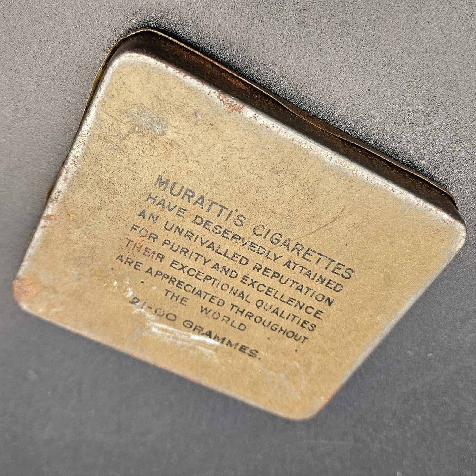 Tin Can Murattis After Lunch Cigarettes. 1900   1920 photo furniture