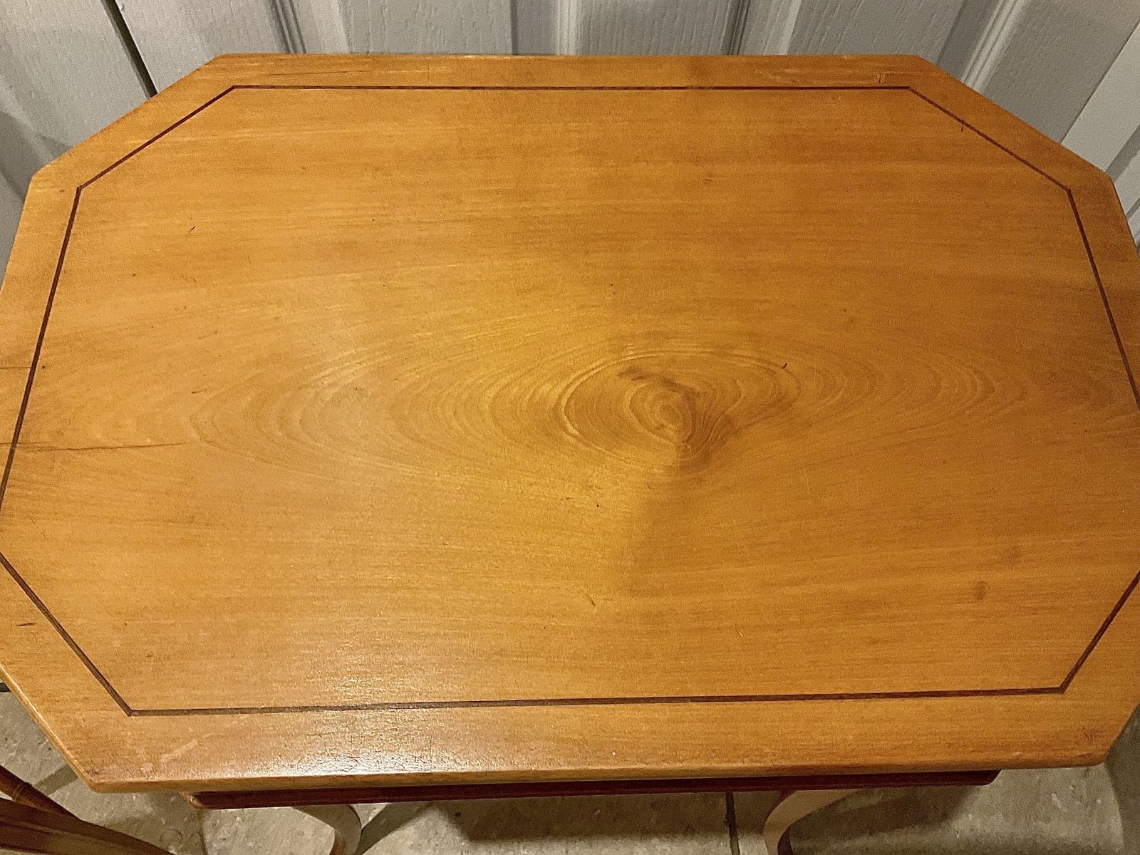 photo vinterior Pair Of Inlaid Satinwood Work Tables