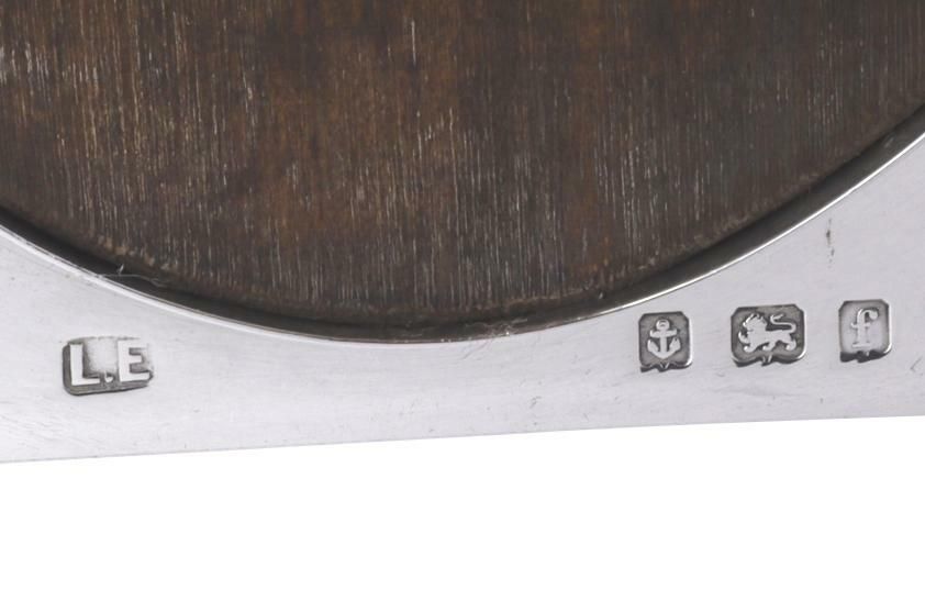 Antique Sterling Silver Lawrence Emanuel Oval Photo / Picture Frame 1905 photo Home Decor