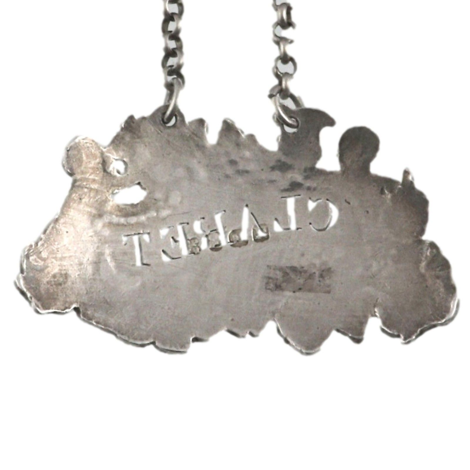 Antique Sterling Silver Phipps & Robinson Decanter Label Claret 1808 photo for sale