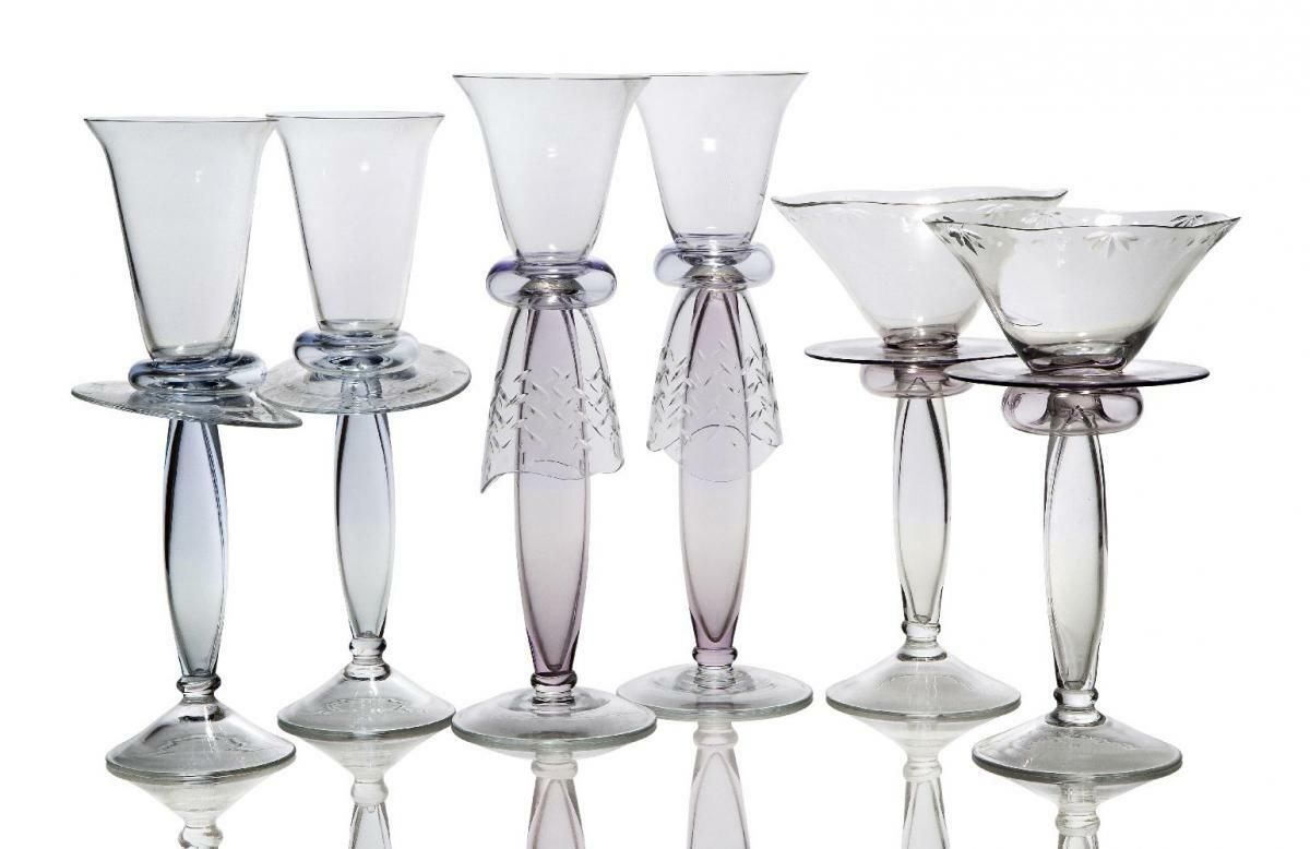 Borek Sipek / Driade Enrico IV Champagne Goblet / Glass 1989 photo for sale