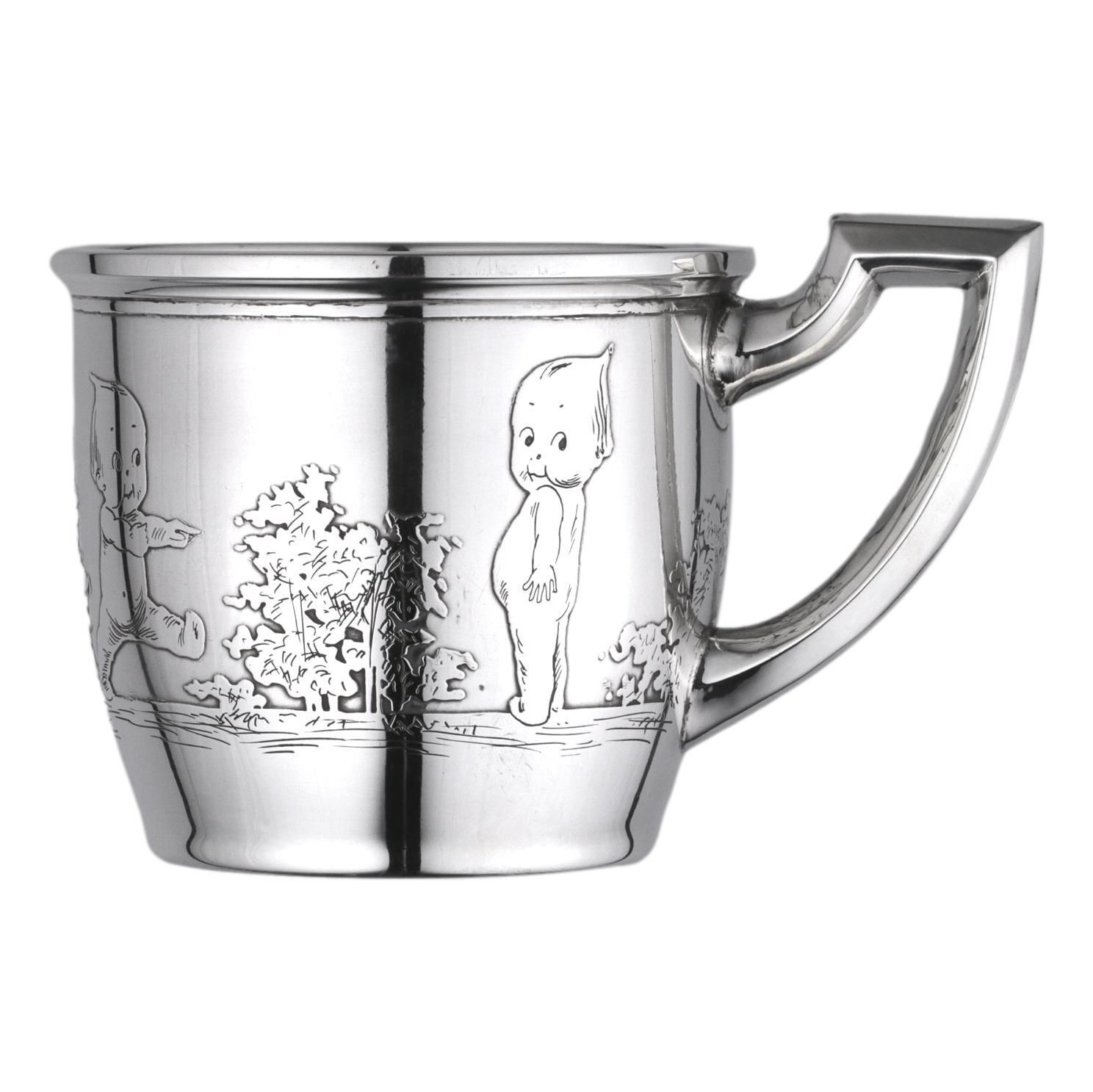 Antique American Sterling Silver Early Matthews & Co Kewpie Mug photo 350.0