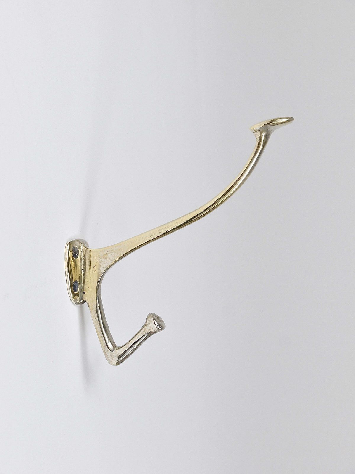 Up To 6 Adolf Loos Art Nouveau Nickel Brass Wall Hooks Café Capua Vienna, 1900s photo buy