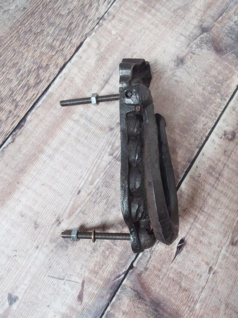 Cast Iron Door Knocker, Antique Cast Iron Door Knocker, Old Iron Door Knocker photo for sale