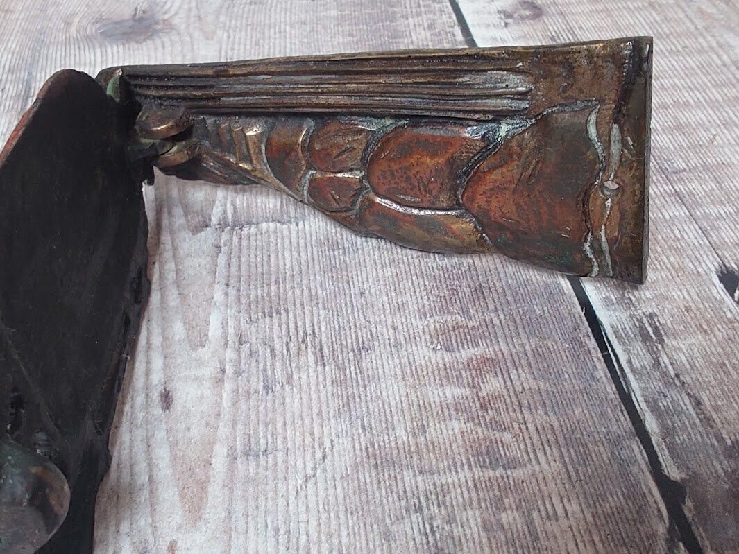 Mother Shipton Painted Brass Door Knocker, Heavy Collectible Brass Door Knocker, Witch Door Knocker photo vinterior