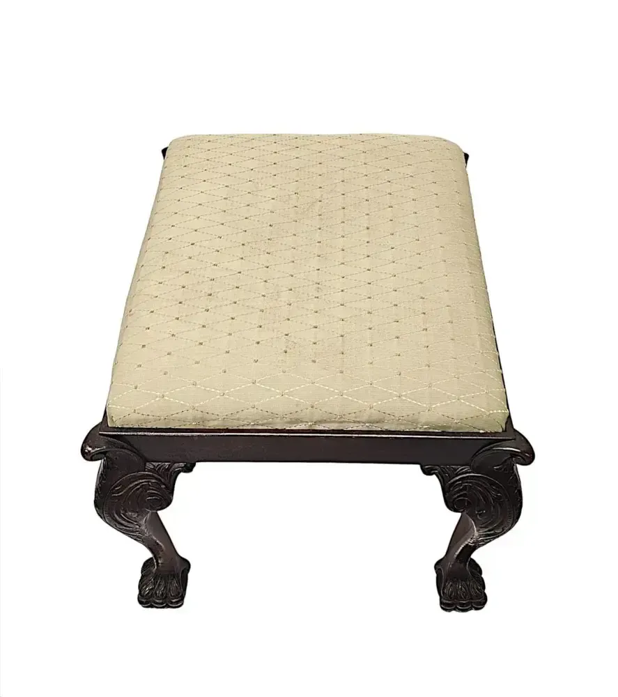 photo furniture A Fabulous Early 20th Century Stool In The Georgian Irish Style