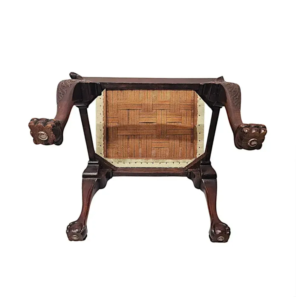 Furniture A Fabulous Early 20th Century Stool In The Georgian Irish Style photo