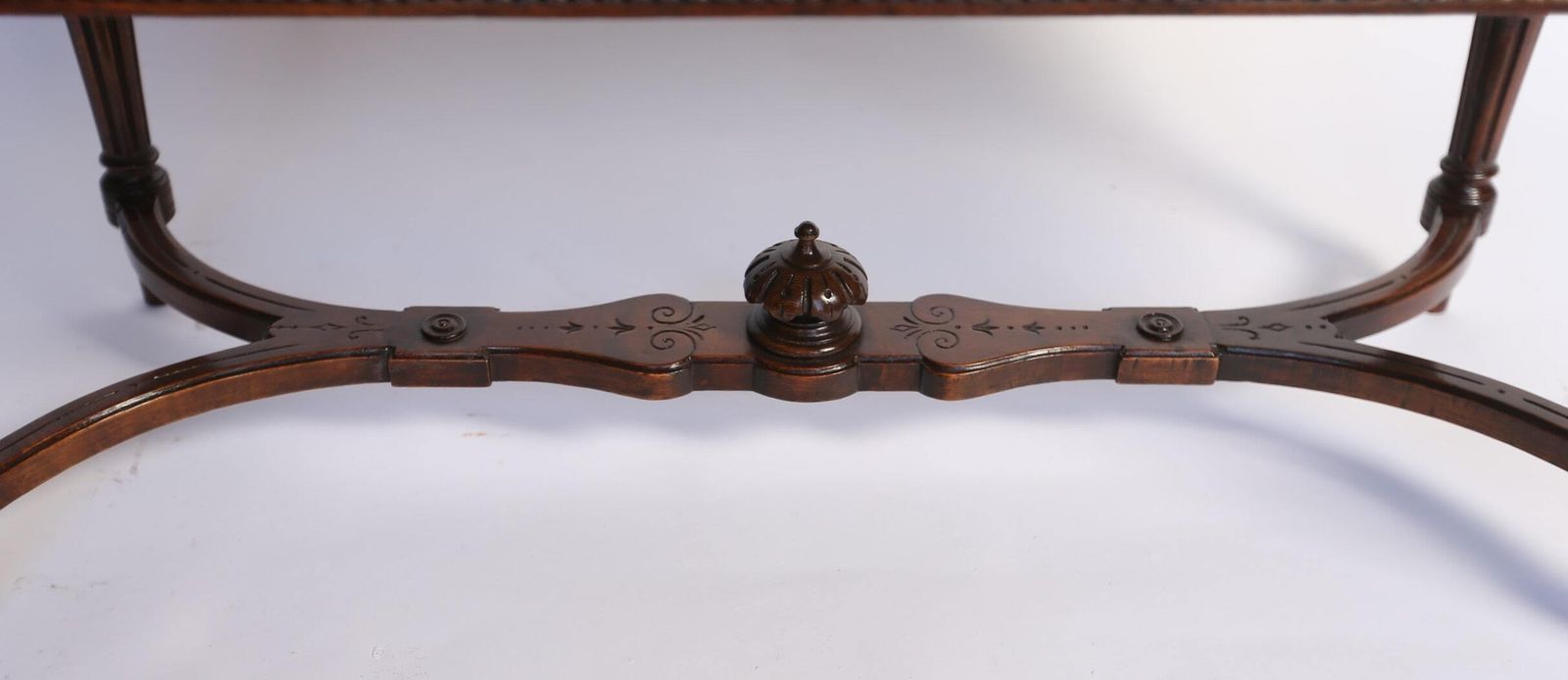 Victorian Carved Walnut Duet Stool photo for sale