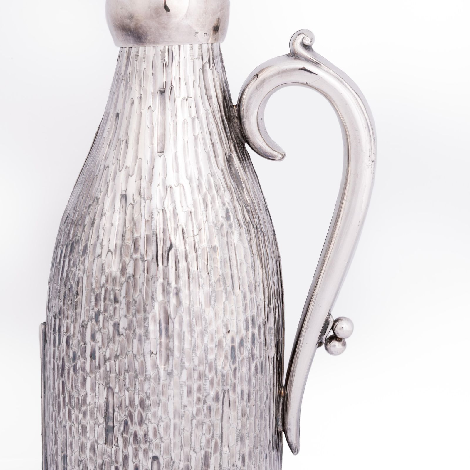English Art Déco Wine Bottle Coat In Pure Silver England 1920s, Stamped photo for sale