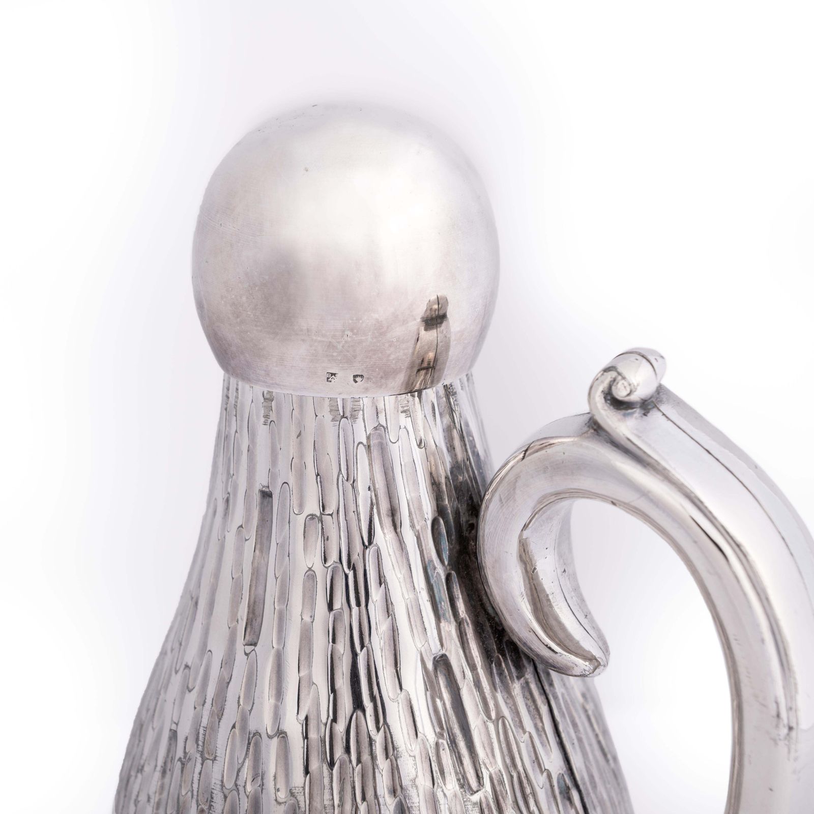 English Art Déco Wine Bottle Coat In Pure Silver England 1920s, Stamped photo buy