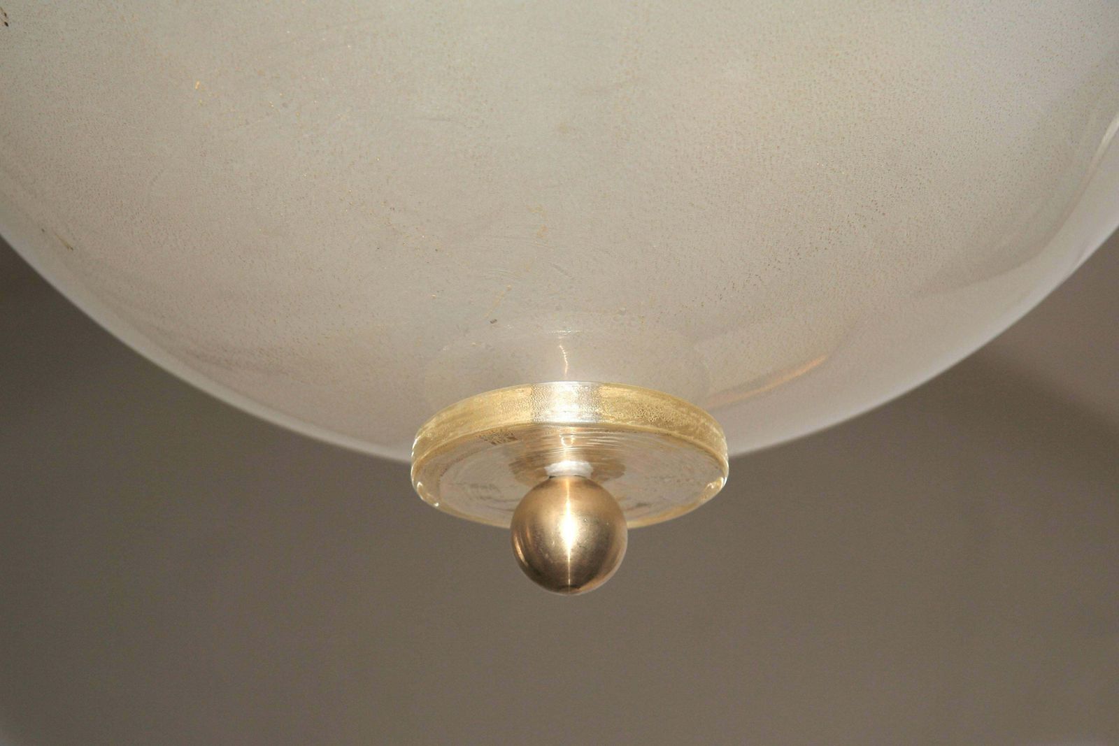 Italian Mid Century Golden Murano Glass Chandelier With Embracing Leaves 1970s photo 5502.0