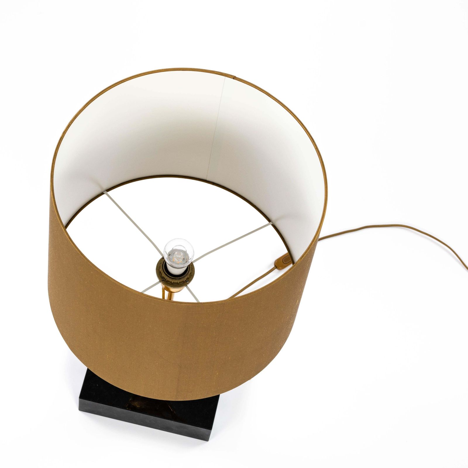 Italian Midcentury Gilded Brass Bird Table Lamp By Gm Italia 1950s photo for sale