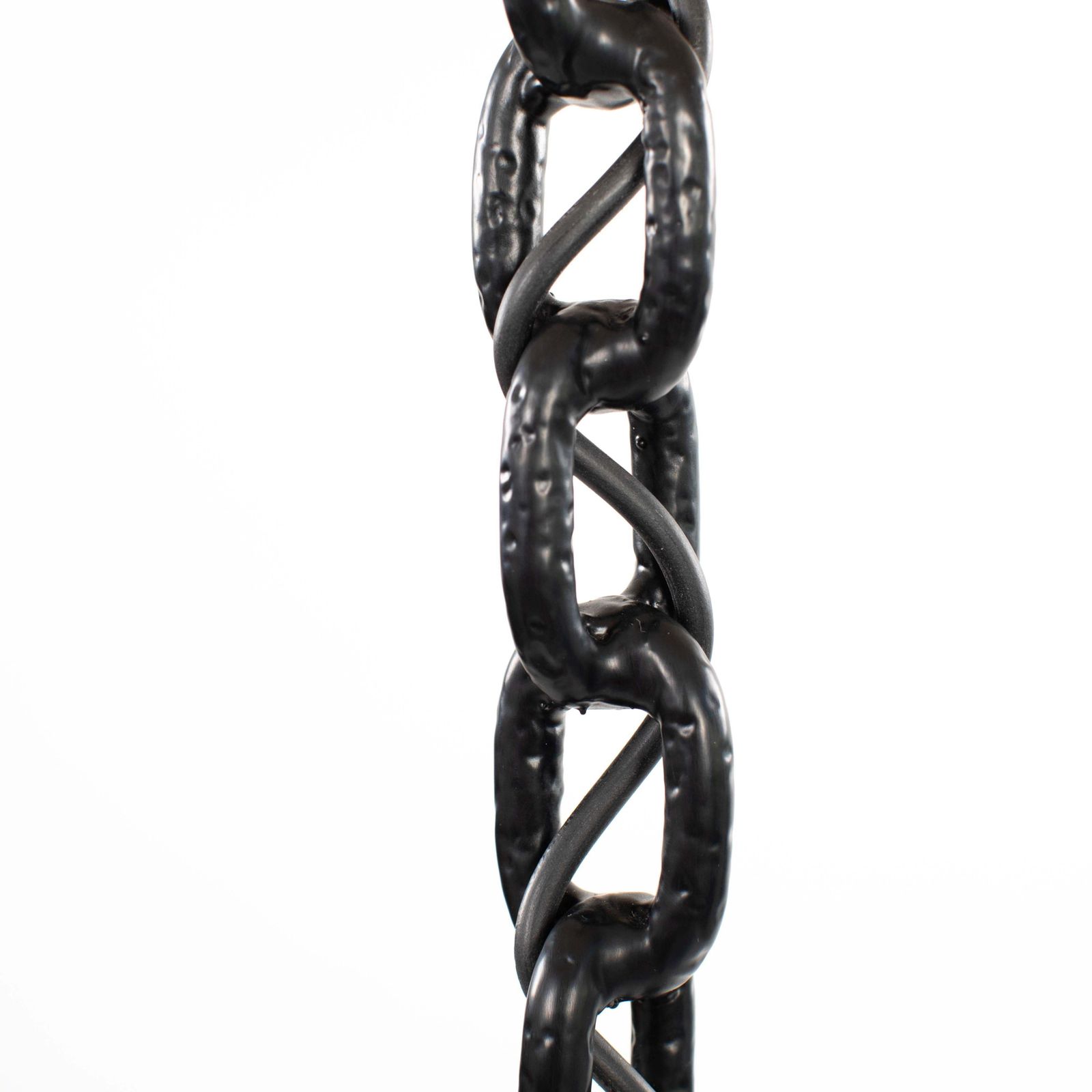 French Brutalist Mid Century Black Iron Chain Floor Lamp White Silk Shade 1960s photo buy