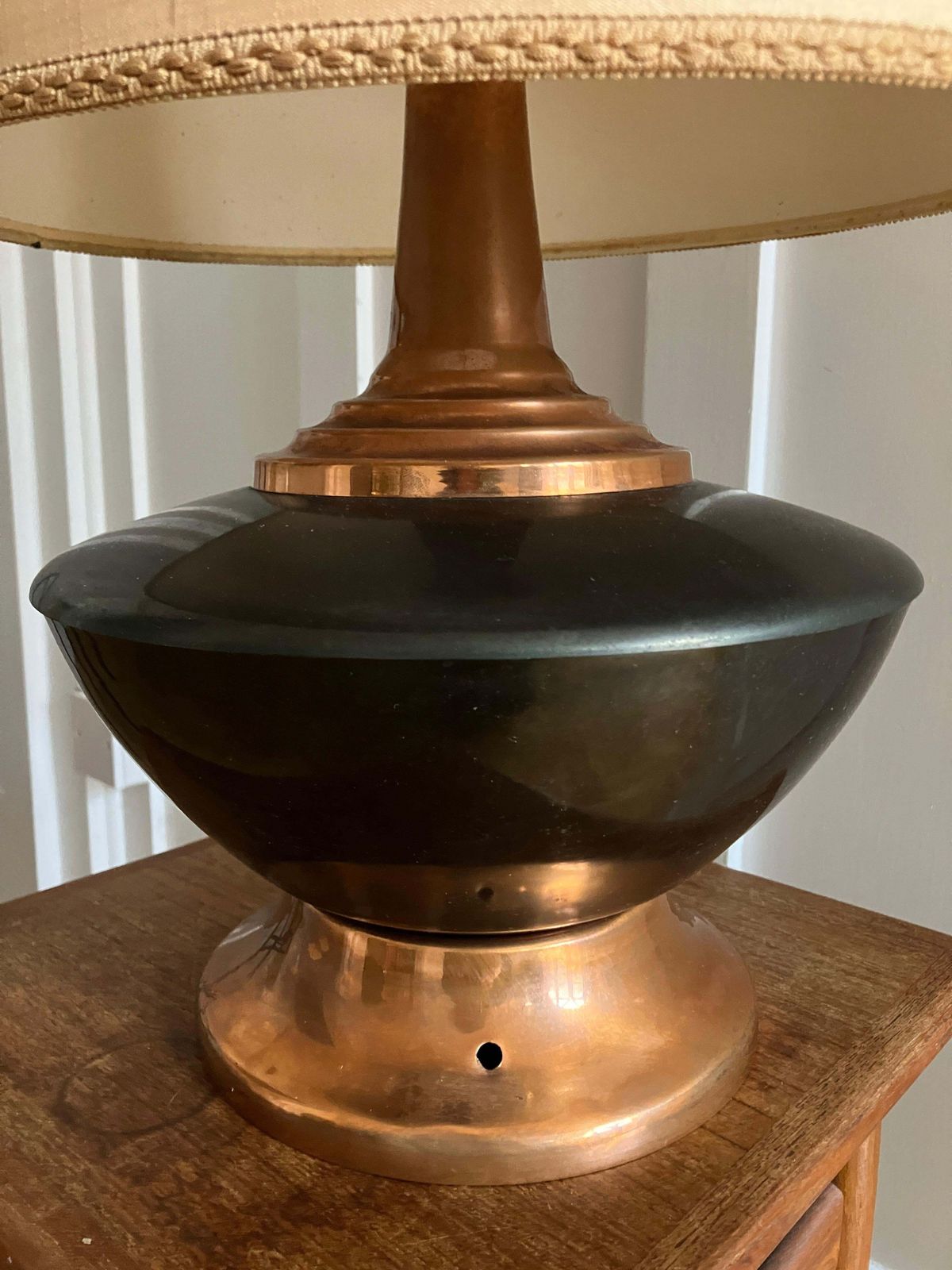 Midcentury Copper Crafts Ltd Copper Lamp Made In Africa photo vinterior