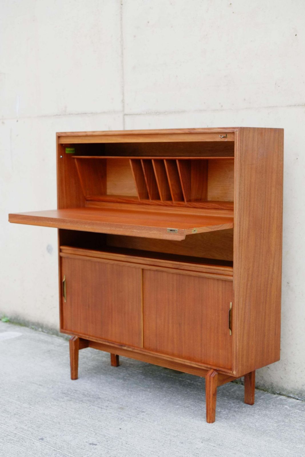 Mid Century Modern Mad Men Bureau Secretaire Cabinet By Beaver And Tapley photo furniture